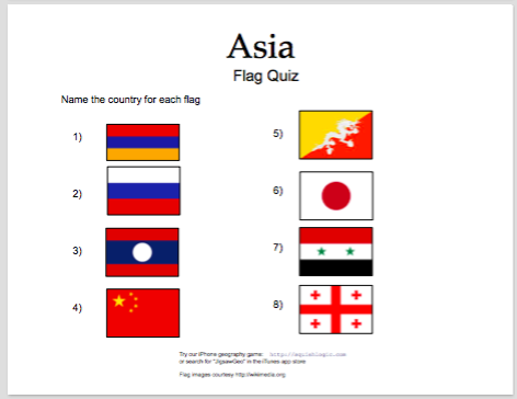 Flag-mented Asia! Quiz