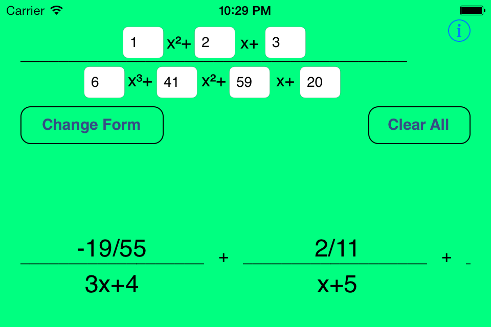 partialfractions